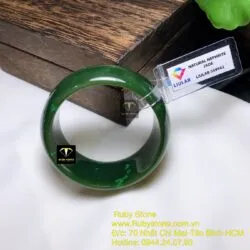 Vòng bản ngọc bích Canada xanh đậm, bản 25mm - Ảnh 3