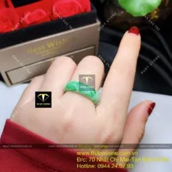 Nhẫn ngọc Cẩm thạch sơn thuỷ (jadeite A) Nhẫn ngọc Cẩm thạch sơn thuỷ (jadeite A)