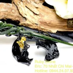 Trâm cài tóc liên hoa ngọc bích chạm tay tinh xảo