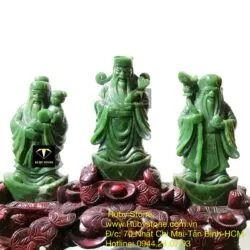 Bộ Tam đa (Phúc - Lộc - Thọ) ngọc bích Canada Bộ Tam đa (Phúc - Lộc - Thọ) ngọc bích Canada