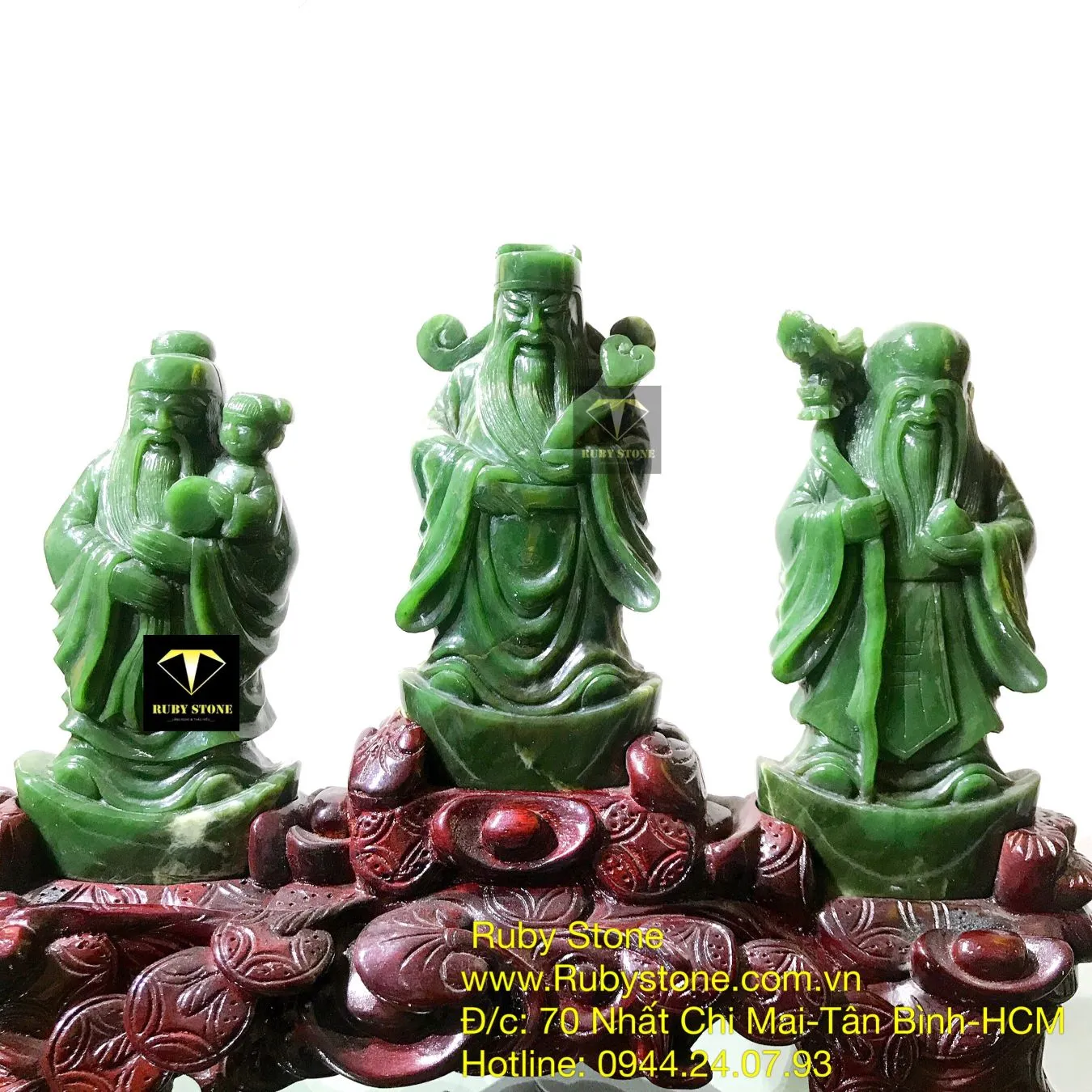 Bộ Tam đa (Phúc - Lộc - Thọ) ngọc bích Canada Bộ Tam đa (Phúc - Lộc - Thọ) ngọc bích Canada - Ảnh 13