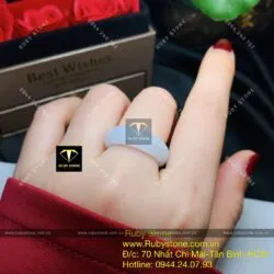 Nhẫn bạch ngọc kính (jadeite A) Nhẫn bạch ngọc kính (jadeite A)