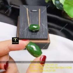 Lu thống ngọc bích Canada xanh lá mài giác Lu thống ngọc bích Canada xanh lá mài giác