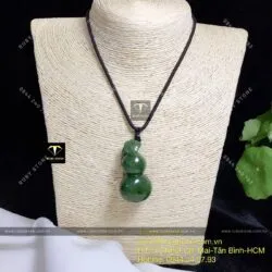 Mặt dây chuyền hồ lô ngọc bích Canada, kích thước 45mm - Hình ảnh 7