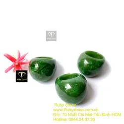 Nhẫn yên ngựa Ngọc bích Canada xanh lý - Hình ảnh 6