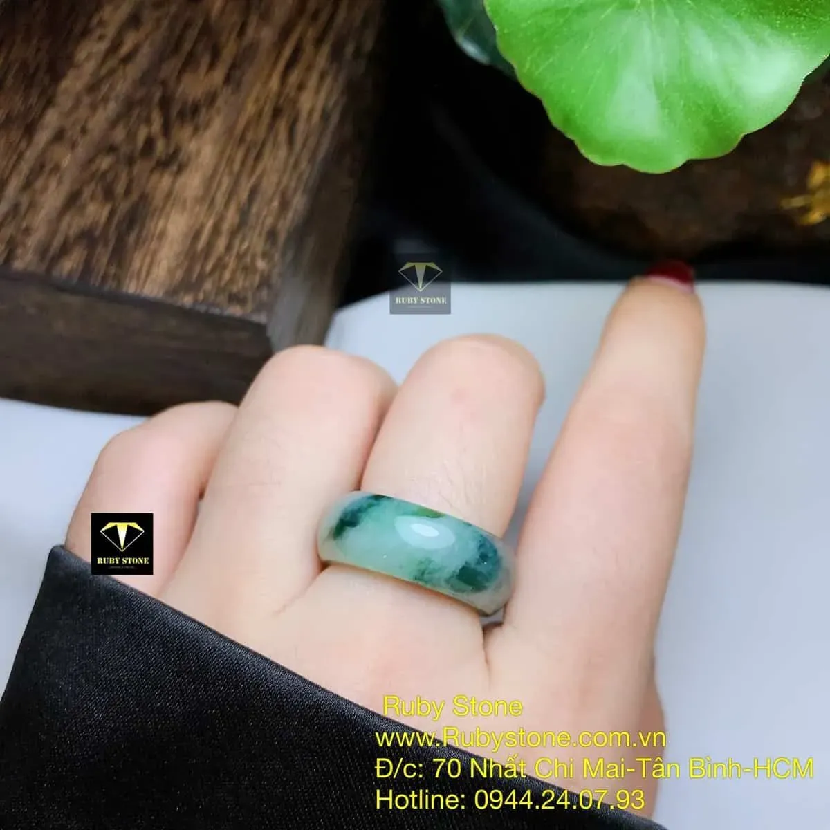 Nhẫn ngọc Cẩm thạch dầu lý Nhẫn ngọc Cẩm thạch dầu lý - Ảnh 5