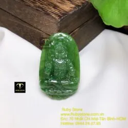 Bất động minh vương Ngọc bích - Phật bản mệnh tuổi Dậu, KT 50mm