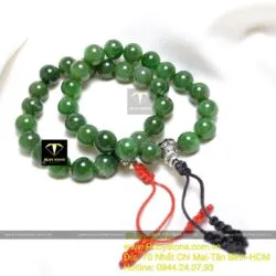 Vòng chuỗi Ngọc Bích niệm Phật 18 hạt 10 ly - Ảnh 5