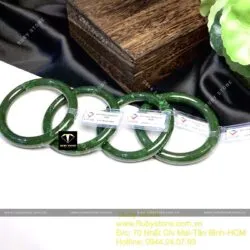 Vòng tay Ngọc bích Canada, ni tay dưới 54mm - Ảnh 6
