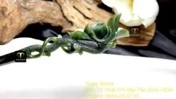 Trâm cài tóc liên hoa ngọc bích chạm tay tinh xảo - Ảnh 5