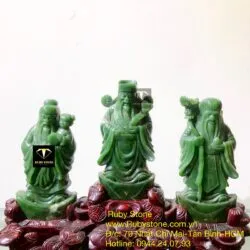 Bộ Tam đa (Phúc - Lộc - Thọ) ngọc bích Canada Bộ Tam đa (Phúc - Lộc - Thọ) ngọc bích Canada
