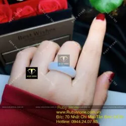 Nhẫn bạch ngọc kính (jadeite A) Nhẫn bạch ngọc kính (jadeite A)