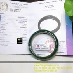 Vòng tay Ngọc bích Canada, bản hẹ bầu 15mm - Ảnh 6