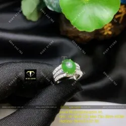 Nhẫn bạc nữ Ngọc bích Canada thiết kế - Ảnh 5