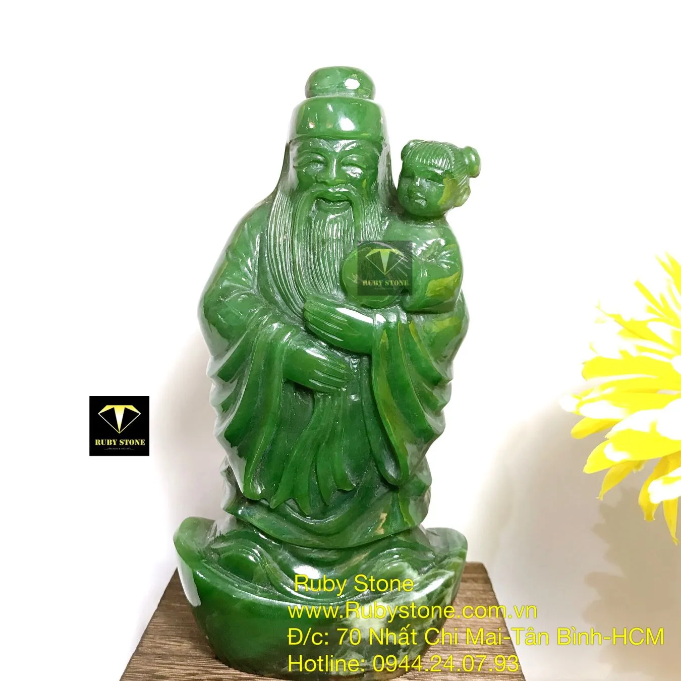 Bộ Tam đa (Phúc - Lộc - Thọ) ngọc bích Canada Bộ Tam đa (Phúc - Lộc - Thọ) ngọc bích Canada - Ảnh 4