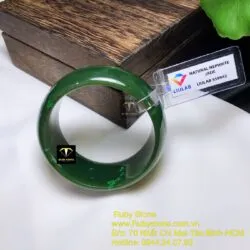 Vòng bản ngọc bích Canada xanh đậm, bản 25mm - Ảnh 6