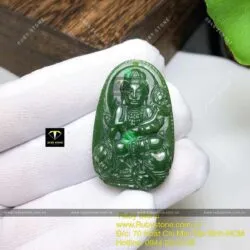 Phổ hiền bồ tát - Phật bản mệnh tuổi Thìn-Tỵ, kích thước 37mm - Ảnh 5