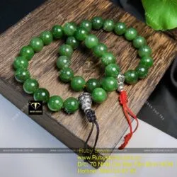 Chuỗi hạt niệm Phật ngọc bích Canada 18 hạt 10 ly - Ảnh 2