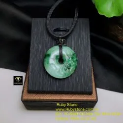 Đồng điếu ngọc Cẩm thạch lý táo chạm hoa mẫu đơn