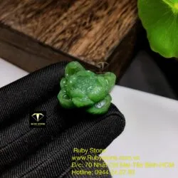 Mặt dây chuyền hoa sen ngọc bích - Hình ảnh 4