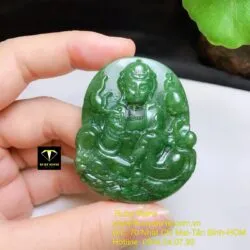 Phật Quan Âm ngọc bích Canada, kích thước 51mm - Hình ảnh 5