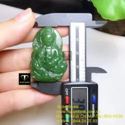 Phật Quan Âm ngọc bích Canada, kích thước 40mm Phật Quan Âm ngọc bích Canada, kích thước 40mm
