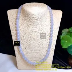 Vòng cổ chuỗi hạt ngọc Cẩm thạch tử la lan 9.2 ly