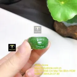 Nhẫn Phượng Hoàng ngọc bích Canada xanh lá - Hình ảnh 6