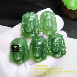 Mặt chúa Jesus ngọc bích Canada, KT 35mm - Ảnh 5