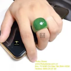 Nhẫn yên ngựa Ngọc bích Canada chất VIP