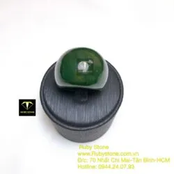 Nhẫn yên ngựa Ngọc bích Canada xanh đậm Nhẫn yên ngựa Ngọc bích Canada xanh đậm