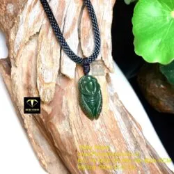 Mặt dây chuyền ve sầu Ngọc Bích (Ngọc thiền), KT 16mm - Hình ảnh 7