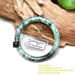 Vòng cẩm thạch xanh đốm, ni tay 53mm