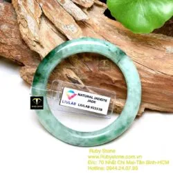 Vòng cẩm thạch sơn thuỷ phớt xanh, ni tay 52mm - Ảnh 7