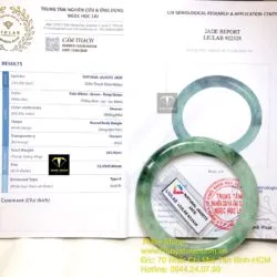 Vòng cẩm thạch sơn thuỷ phớt xanh, ni tay 52mm - Ảnh 2