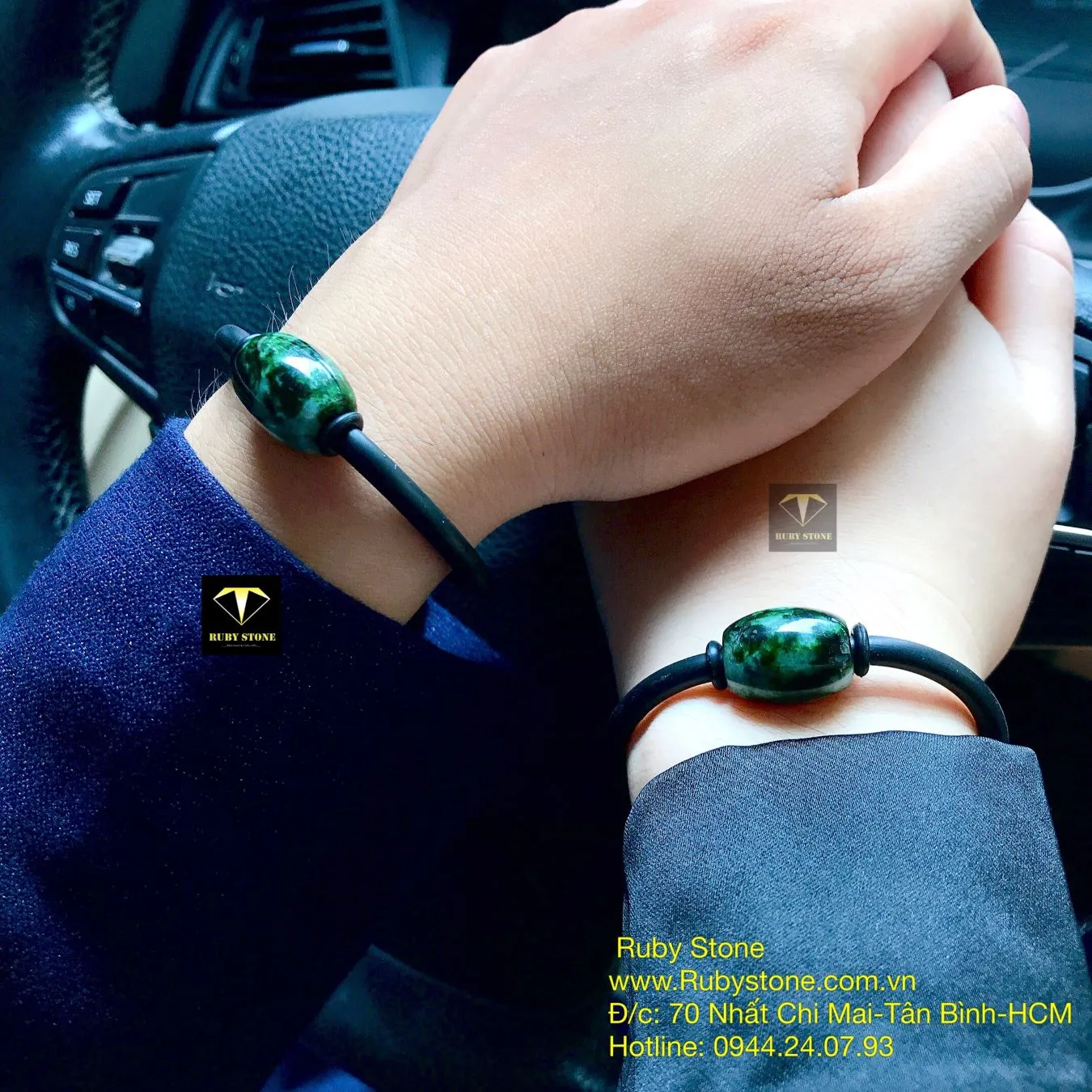Vòng cặp lu thống ngọc Cẩm thạch sơn thuỷ Vòng cặp lu thống ngọc Cẩm thạch sơn thuỷ - Ảnh 3