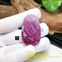 Văn thù bồ tát - Phật bản mệnh Ruby Nam Phi tuổi Mão, kích thước 42mm - Ảnh 4