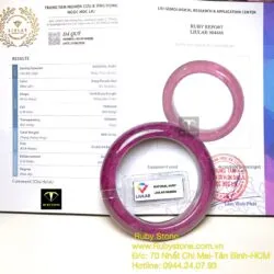 Vòng bản liền Ruby Nam Phi, ni tay 53mm - Hình ảnh 2
