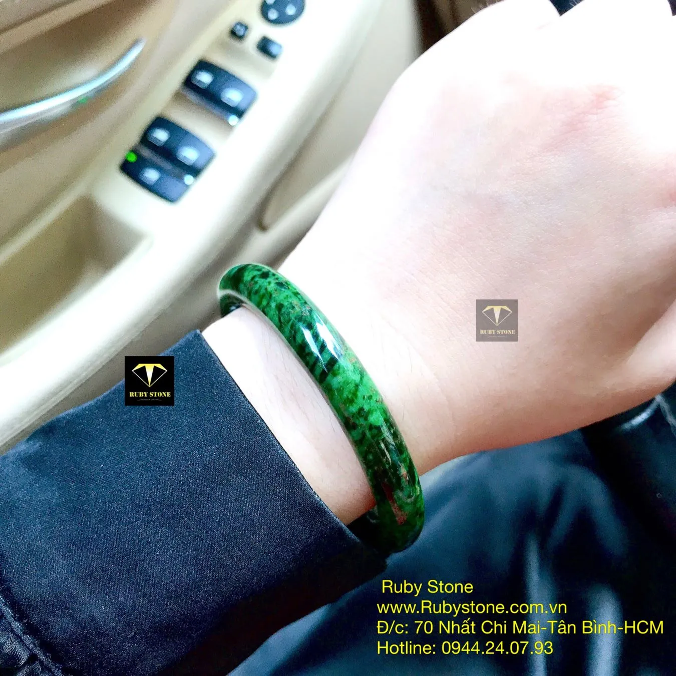 Vòng bản liền ngọc Cẩm thạch sơn thuỷ Vòng bản liền ngọc Cẩm thạch sơn thuỷ - Ảnh 3