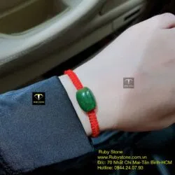 Vòng tay Lu thống Ngọc bích xanh lý, dáng thon - Ảnh 6