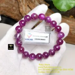 Chuỗi tay Ruby sao thiên nhiên 9,5 ly - Hình ảnh 7