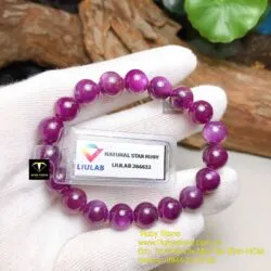 Chuỗi tay Ruby sao thiên nhiên 9,5 ly - Hình ảnh 5