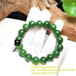 Vòng chuỗi ngọc bích Canada 12 ly (loại thường) - Hình ảnh 6