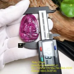 Adida - Phật bản mệnh Ruby Nam Phi tuổi Tuất-Hợi, kích thước 42mm - Ảnh 4
