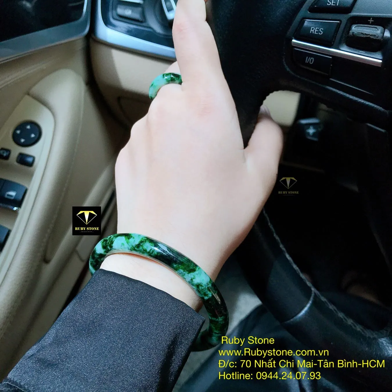 Bộ sản phẩm vòng và nhẫn ngọc cẩm thạch sơn thuỷ Bộ sản phẩm vòng và nhẫn ngọc cẩm thạch sơn thuỷ - Ảnh 10