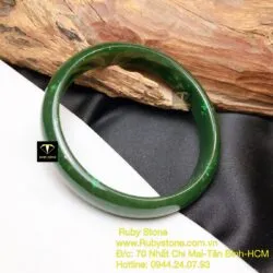 Vòng ngọc bích Canada bản 9,5mm, ni tay 53mm - Ảnh 4