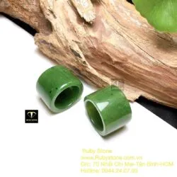 Nhẫn càn long Ngọc bích xanh lá (loại thường)