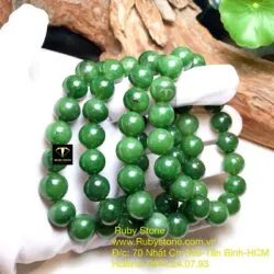 Vòng chuỗi ngọc bích Canada 12 ly (loại thường) - Hình ảnh 3