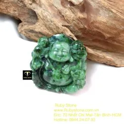 Phật Di Lặc ngọc cẩm thạch sơn thuỷ Myanmar - Ảnh 5