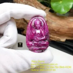 Adida - Phật bản mệnh Ruby Nam Phi tuổi Tuất-Hợi, kích thước 42mm - Ảnh 2